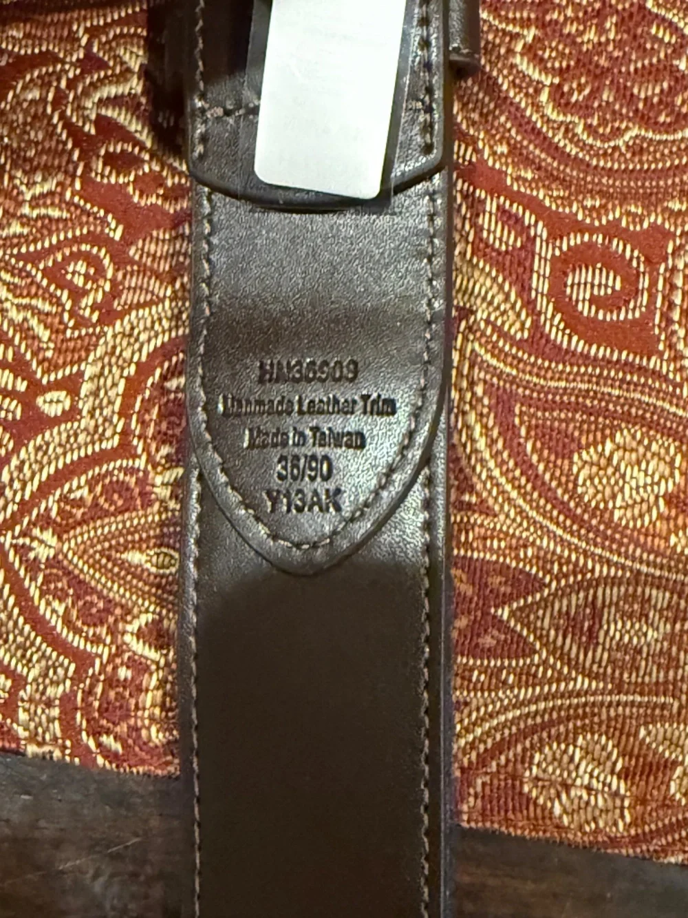 Penguin Men's Size 36 Navy American Flag Belt MSRP $60